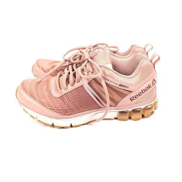 Reebok Light Pink Fit Frame Lace Up Athletic Running Sneakers Size 7.5 - Picture 5 of 8
